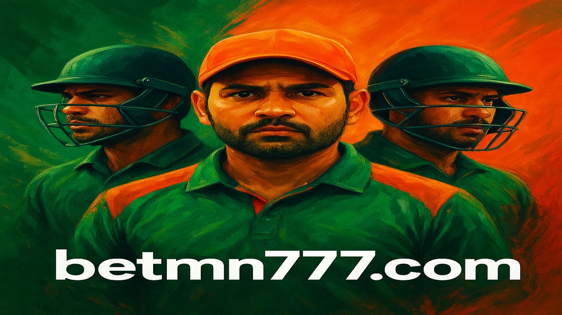 বাংলাদেশ ক্রিকেট দল মাঠে নড়াচড়া করছে; স্ক্রিনে mn777 গেমিং অপশন ও লাইভ ম্যাচ পরিসংখ্যান প্রদর্শিত হচ্ছে।